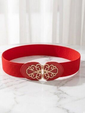 Red Stylish Trendy Ladies Belt - 25.6 Inch